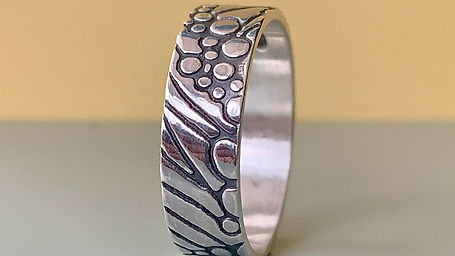 Making a textured silver band